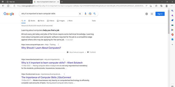 uses of search engine in learning 
